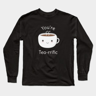 Funny Kawaii Tea Pun T-Shirt Long Sleeve T-Shirt